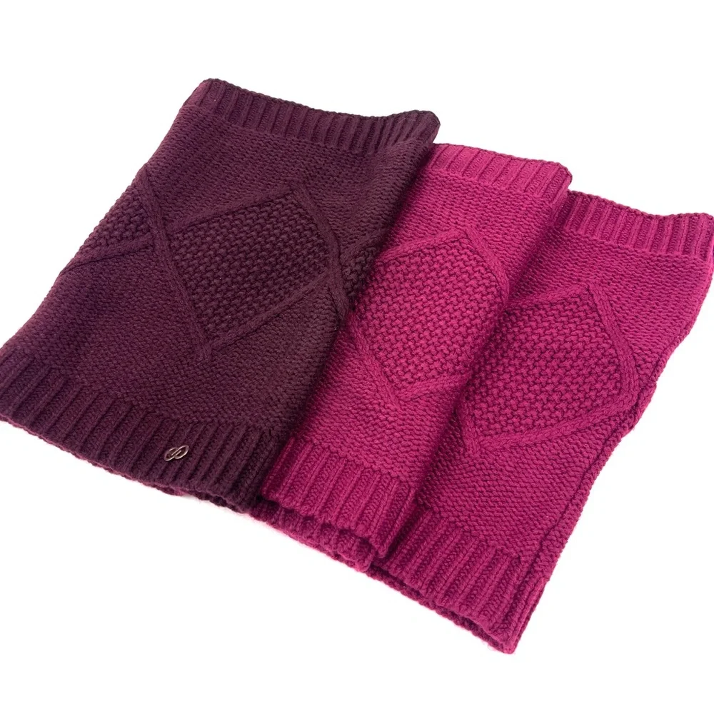 CALIA by Carrie Underwood Ombre Infinity Warm Chunky Knit Scarf Pink Purple